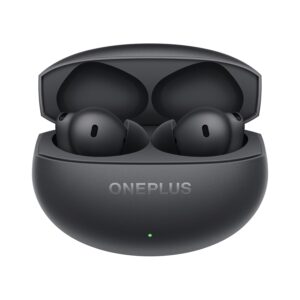 OnePlus Buds 4 TWS Earbuds with Upto 55dB Real-time ANC, Adaptive Mode, Dual Drivers and DACs, 3D Audio, Upto 45hrs Music Playback, Dual-Device connectivity, 47ms Low Latency, Storm Gray