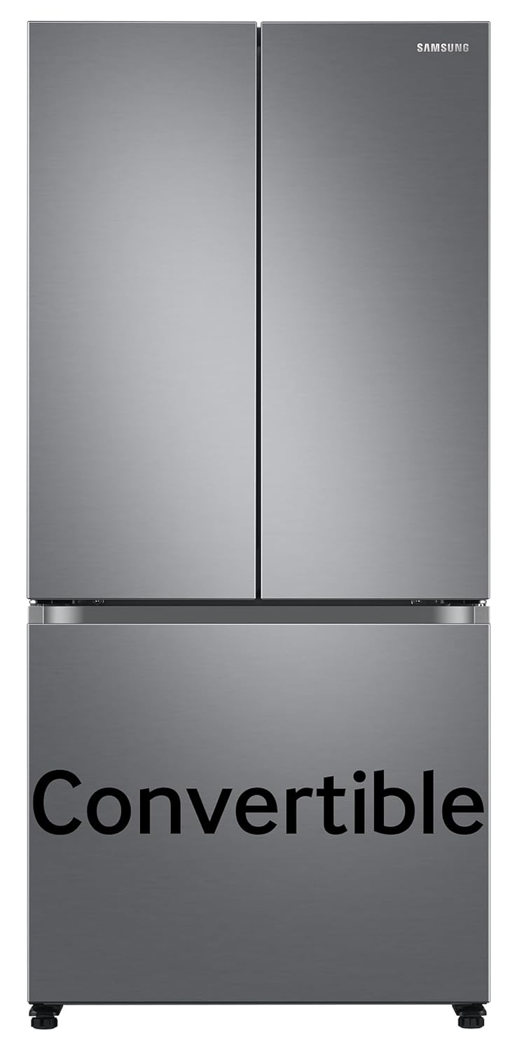Samsung 550 L, Convertible, Digital Inverter, Frost Free French Door Refrigerator (RF57A5032S9/TL, Silver, Refined Inox)