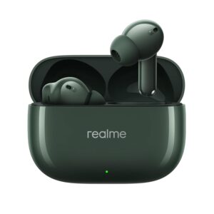 realme Buds T310 Truly Wireless in-Ear Earbuds with 46dB Hybrid ANC, 360° Spatial Audio, 12.4mm Dynamic Bass Driver, Upto 40Hrs Battery and Fast Charging (Dome Green)