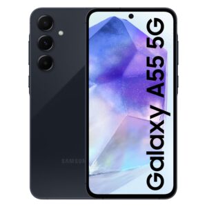 Samsung Galaxy A55 5G (Awesome Navy, 12GB RAM, 256GB Storage) | AI Mobile | 50MP Main Camera (OIS) | Super HDR Video| Nightography | IP67 | Gorilla Glass Victus+ | sAMOLED | Gaming Smartphone