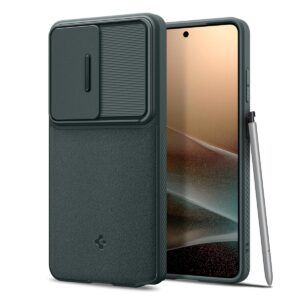 Spigen Optik Armor | Samsung Galaxy S26 Ultra Case [Camera Protection] Galaxy S26 Ultra Back Cover | TPU+PC - Abyss Green