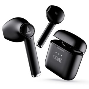 Boat Airdopes 131/8 with 60 Hrs Playback, ASAP Charge Truly Wireless Bluetooth in Ear Earbuds with Mic (Active Black)