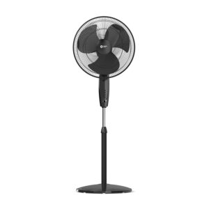 Orient Electric Stand 87 400 MM Pedestal Fans | 100% Copper Motor, High Air Delivery | Millitary Grade Guard | 3 Speed Control, Adjustable Height| Stand Fan for Home |2 Year Warranty by Orient |Black
