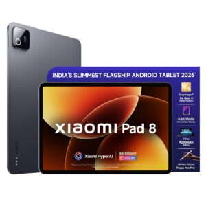 XIAOMI Pad 8 [Smartchoice] Flagship Snapdragon 8s Gen 4 |11.2" 3.2K Display | 12GB, 256GB | Ultra Slim Metal Design | 9200mAh Battery | 68 Bn+ Colours HyperAI | Wi-Fi 7 | Graphite Grey