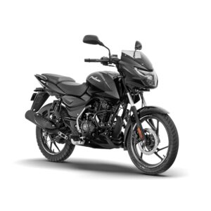 Bajaj Pulsar 125 Disc Carbon Graphics Motorcycle, Single Seat, Ebony Black Grey, Booking for Ex-Showroom Price