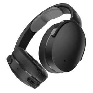 Skullcandy Hesh ANC Wireless Bluetooth Over-Ear Headphones with Mic, 100 dB Active Noise Cancellation, 40mm Drivers, 22Hr Battery + Rapid Charge, Foldable Noise Cancelling Headphones – Black
