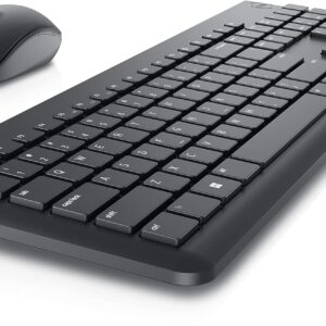 Dell KM3322W Wireless USB Keyboard and Mouse Combo, Anti-Fade & Spill-Resistant Keys, up to 36 Month Battery Life, 3Y Advance Exchange Warranty - Black