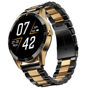 Fire-Boltt Talk Round Bluetooth Calling Smart Watch, 1.39”TFT Display, AI Outfit Watch Face, 2 Looks in 1 Watch, Extra Straps at ₹99, 120+ Sports Modes, Smartwatch for Men & Women (Black)