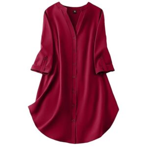 Gufrina Viscose Button Collared Dress for Women
