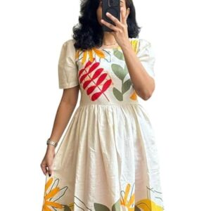 ROYALICA Women’s Pure Cotton Dress – Elegant Casual Wear