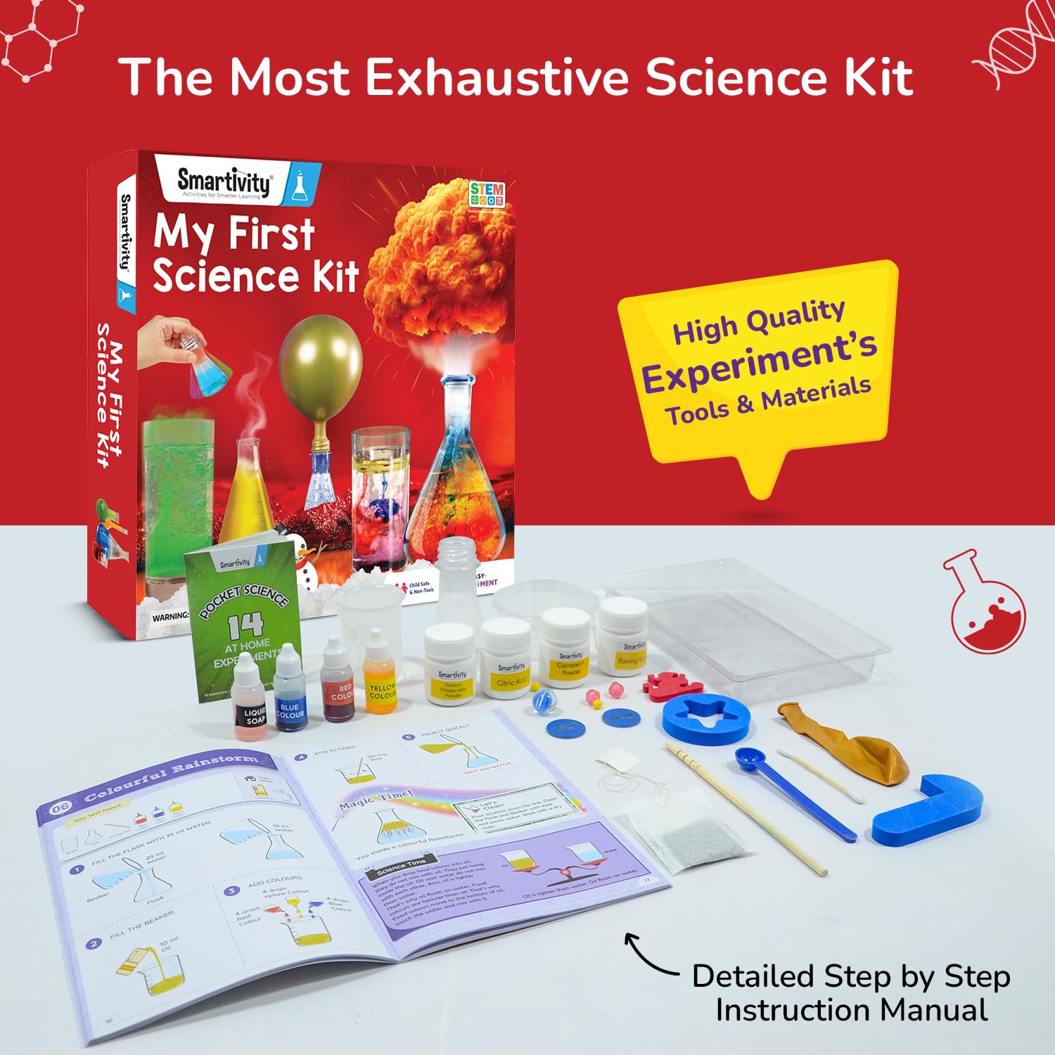 Smartivity Science Experiment Kit | 50+ STEM Experiments for Kids 6–14 | Educational Toy & Birthday Gift - Image 6