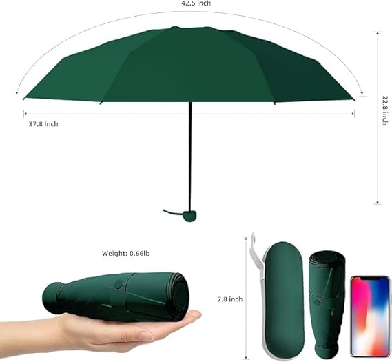 TEKCOOL UV Big Size Windproof Umbrella with Case – Sun & Rain Protection, Stylish Compact Folding Umbrella - Image 6