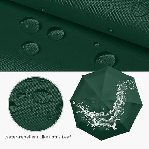 TEKCOOL UV Big Size Windproof Umbrella with Case – Sun & Rain Protection, Stylish Compact Folding Umbrella - Image 2