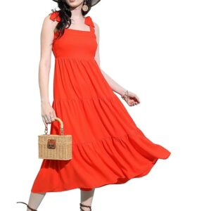 Tokyo Talkies Women’s Red Polyester Dress