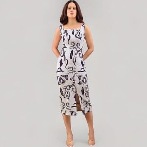Purvaja Bodycon Dress Wini-195 Off-White
