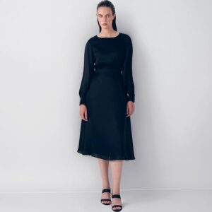 VERO MODA Women’s Black Fit & Flare Sleeveless Midi Dress