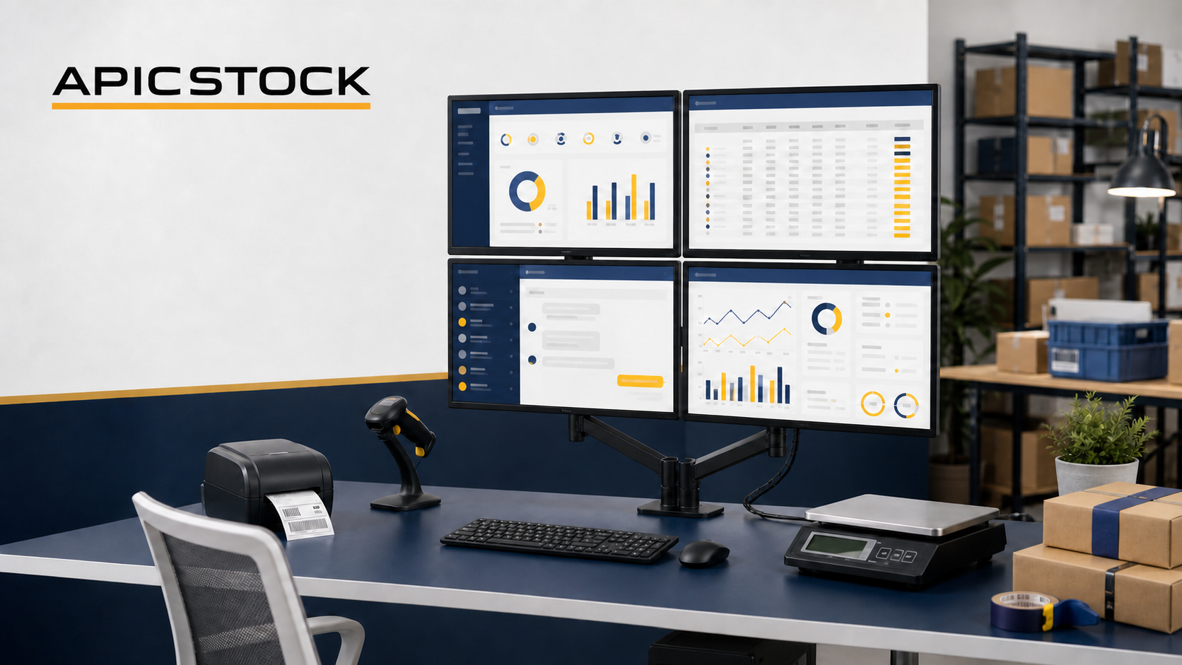 4-monitor workstation for Amazon sellers in India