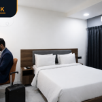 Corporate traveller choosing where to stay near Chakan MIDC
