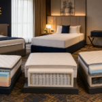 Best hotel mattresses in India displayed in a modern business hotel room