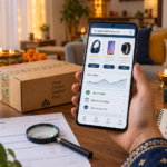 Amazon Great Indian Festival 2026 shopper comparing prices, seller details and return policies on a mobile phone