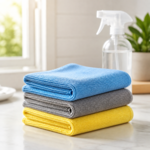 Microfiber Cleaning Cloth Roll 20 Sheets,4000 Times Washable Kitchen Cleaning Towels Highly Absorbent Quick Dry & Lint-Free Cloth Roll |Tearable Multipurpose Wipes for Kitchen, Car,Glass Use