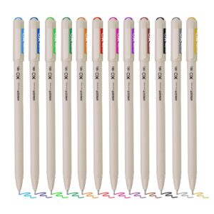 Hauser XO Multicolour Gel Pens — Set of 12