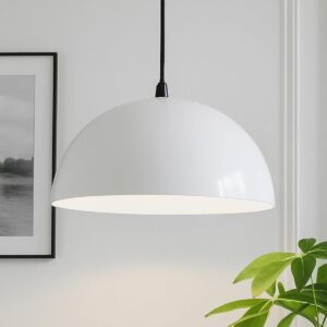 Homesake White Dome Pendant Light — 10 Inch