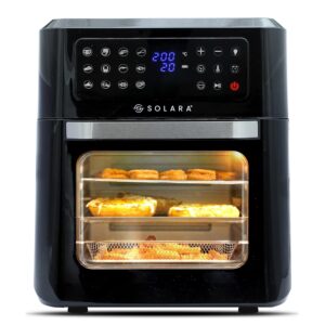 SOLARA 12L Air Fryer Oven — 1800W, Black